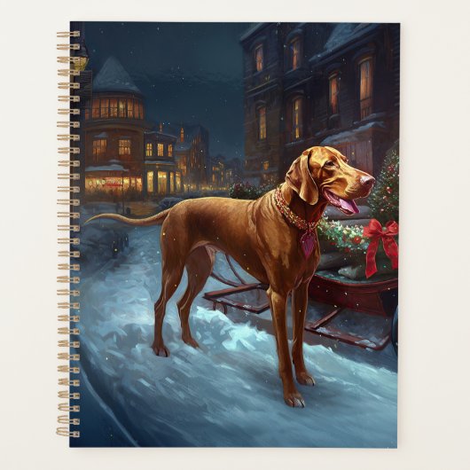 Vizsla Kerstfeest Seizoen Planner (Voorkant)