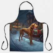 Vizsla Kerstfeest Seizoen Schort (Voorkant)
