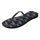 Vizsla kerstfeestseizoen teenslippers (Schuin)