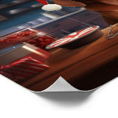 Vizsla Kerstkoekjes Feestelijke vakantie Poster (Hoek)