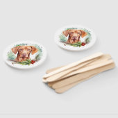 Vizsla Kerstkrans Feestelijke Pup Handwaaier (Niet-gemonteerd)