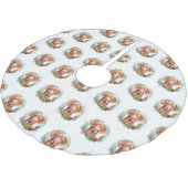 Vizsla Kerstkrans Feestelijke Pup Kerstboom Rok (Gekanteld)