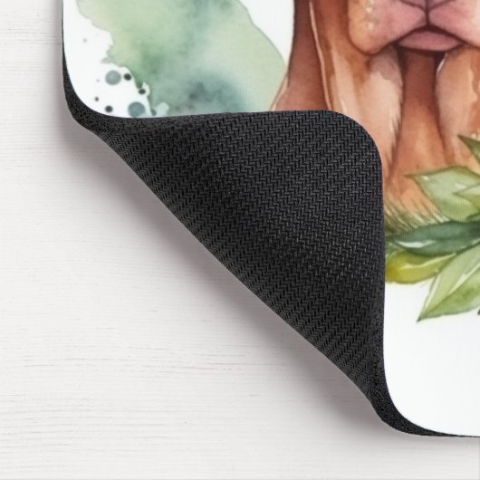 Vizsla Kerstkrans Feestelijke Pup Muismat (Hoek)