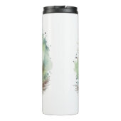 Vizsla Kerstkrans Feestelijke Pup Thermosbeker (Achterkant)