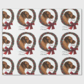 Vizsla Kerstmis Cadeaupapier (Vlak)