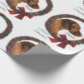 Vizsla Kerstmis Cadeaupapier (Hoek)