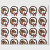 Vizsla Kerstmis Cadeaupapier (Vlak)