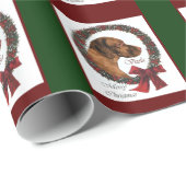 Vizsla Kerstmis Cadeaupapier (Rol Hoek)