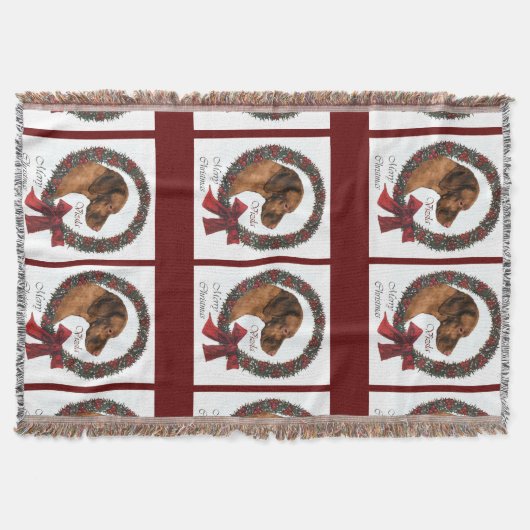 Vizsla Kerstmis Deken (Voorkant)