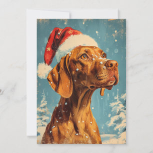 Vizsla Kerstmis Feestdagenkaart
