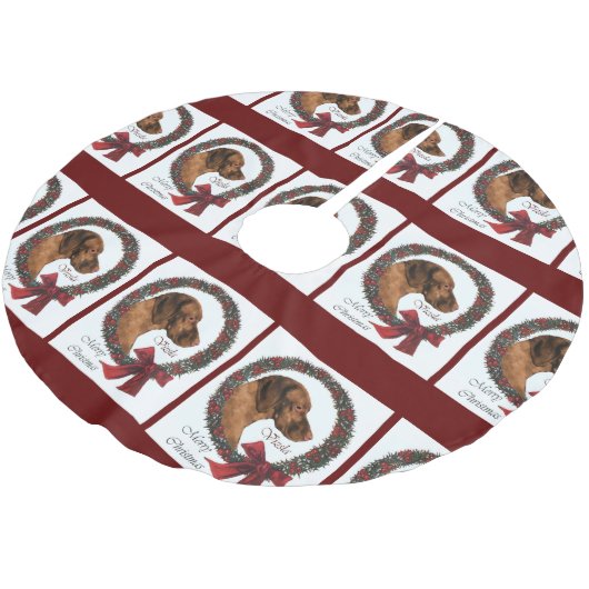 Vizsla Kerstmis Kerstboom Rok (Gekanteld)