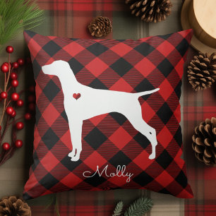 Vizsla Kerstmis Pset Dog Naam Kussen