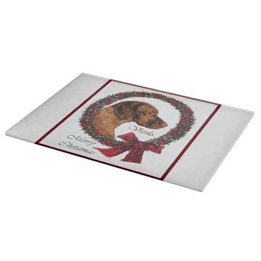 Vizsla Kerstmis Snijplank (Hoek)