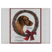 Vizsla Kerstmis Snijplank (Voorkant)