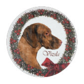 Vizsla Kerstmis Snijplank (Voorkant)