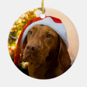 Vizsla kerstversiering (Dolly) Keramisch Ornament (Achterkant)