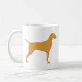 Vizsla kleur silhouet koffiemok (Links)