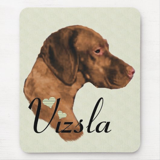 Vizsla Kunst Cadeaus Muismat (Voorkant)