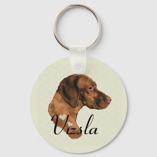 Vizsla Kunst Cadeaus Sleutelhanger (Voorkant)