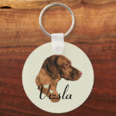 Vizsla Kunst Cadeaus Sleutelhanger (Voorkant)