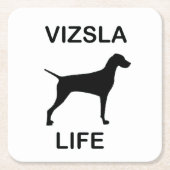 vizsla leven kartonnen onderzetters (Voorkant)