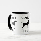 vizsla leven mok (Voorkant links)