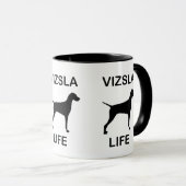 vizsla leven mok (Voorkant rechts)