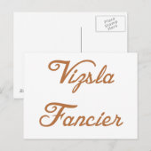 Vizsla liefhebber.png briefkaart (Voorkant / Achterkant)