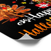 Vizsla Lover Halloween Vrolijk Kerstfeest Gelukkig Poster (Hoek)