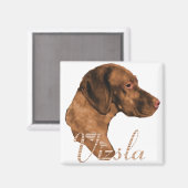 Vizsla Lovers Gifts Magneet (Voorkant / Achterkant)
