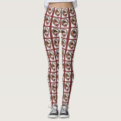 Vizsla Lovers Kerstmis Leggings (Voorkant)