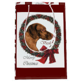 Vizsla Lovers Kerstmis Medium Cadeauzakje (Voorkant)