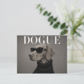 Vizsla Luxe Mode Editorial Briefkaart (Staand voorkant)