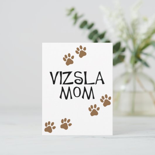 Vizsla Ma Briefkaart (Staand voorkant)