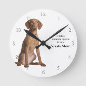 Vizsla Ma Clock Ronde Klok (Voorkant)