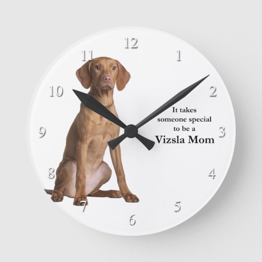 Vizsla Ma Clock Ronde Klok (Voorkant)