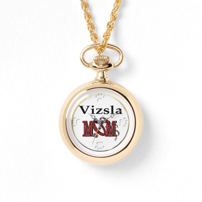 Vizsla mam Gifts Horloge (Voorkant)