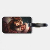 Vizsla met Sinterklaas Feestelijke Kerstmis Bagagelabel (Achterkant horizontaal)