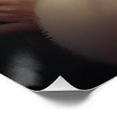 Vizsla met Sinterklaas Feestelijke Kerstmis Perfect Poster (Hoek)