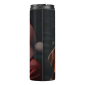 Vizsla met Sinterklaas Feestelijke Kerstmis Thermosbeker (Achterkant)