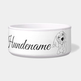 Vizsla Minimalist Line Art personalized bowl Voerbakje