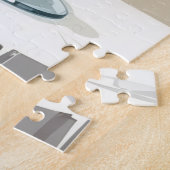 Vizsla Moderne Kerst Lekkernij Pointer Hoed Legpuzzel (Zijkant)