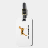 Vizsla naam silo kleur niets beter bagagelabel (Voorkant verticaal)