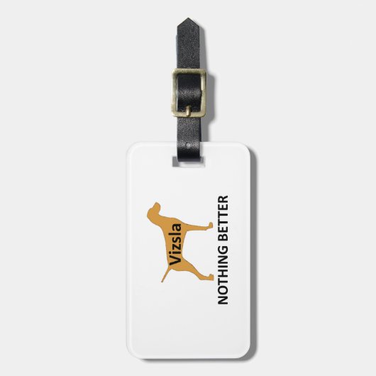 Vizsla naam silo kleur niets beter bagagelabel (Voorkant verticaal)