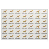 Vizsla naam silo kleur niets beter stof (Fat Quarter)