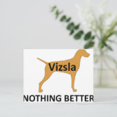 Vizsla naam silo kleur niets beters briefkaart (Staand voorkant)