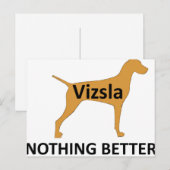 Vizsla naam silo kleur niets beters briefkaart (Voorkant / Achterkant)