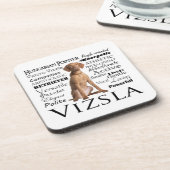 Vizsla Onderzetter Set (Linkerzijde)