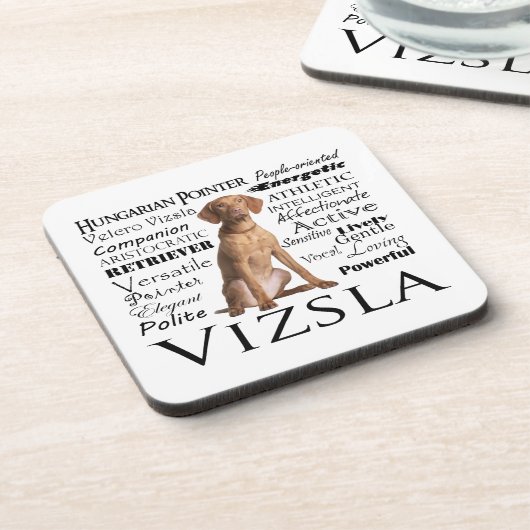 Vizsla Onderzetter Set (Linkerzijde)