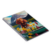 Vizsla op een peddel: een Schilderachtig avontuur Notitieboek (Rechterzijde)